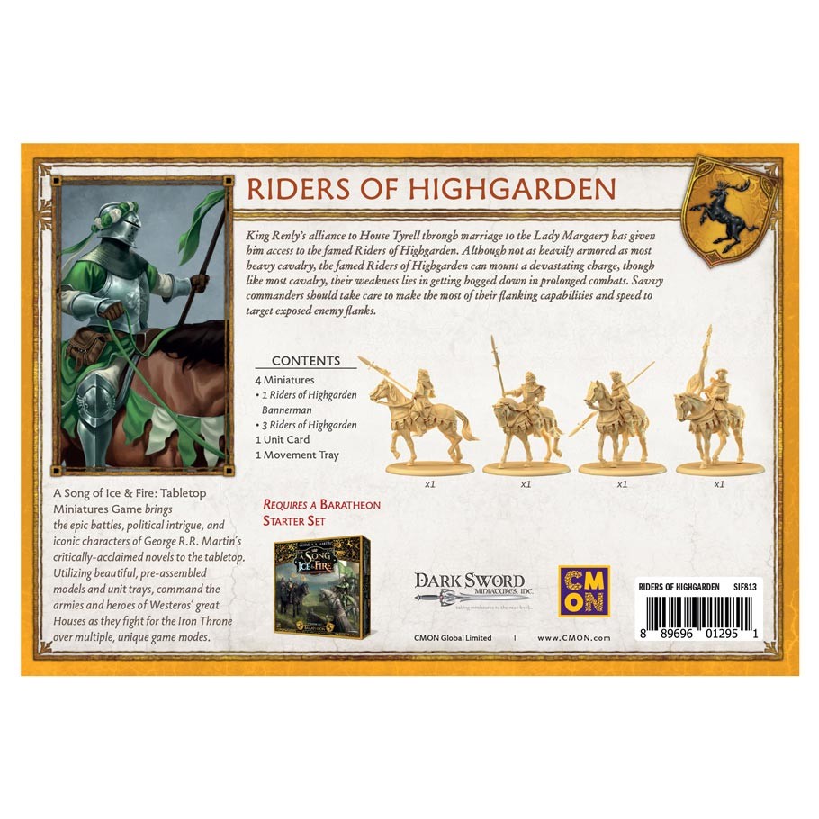 A Song of Ice and Fire : Tabletop Miniatures Game - Riders of Highgarden